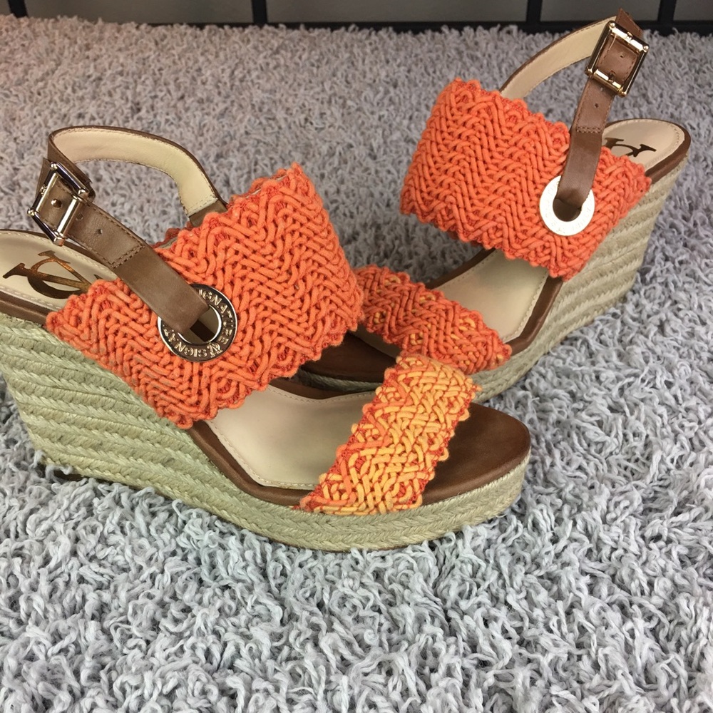 Vero Cuoio signature wedges braided 6.5